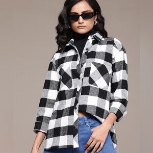Black and White Checkered Shirt